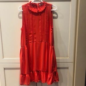 Aritzia red sleeveless dress